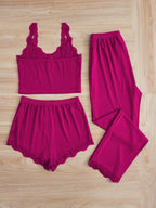 Ensemble de pyjama femme 3 Pcs