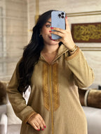 Jellaba Chic en Tuid – Élégance & Chaleur pour l’Hiver